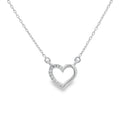 .03ct Diamond Heart Love Pendant 14KT White Gold