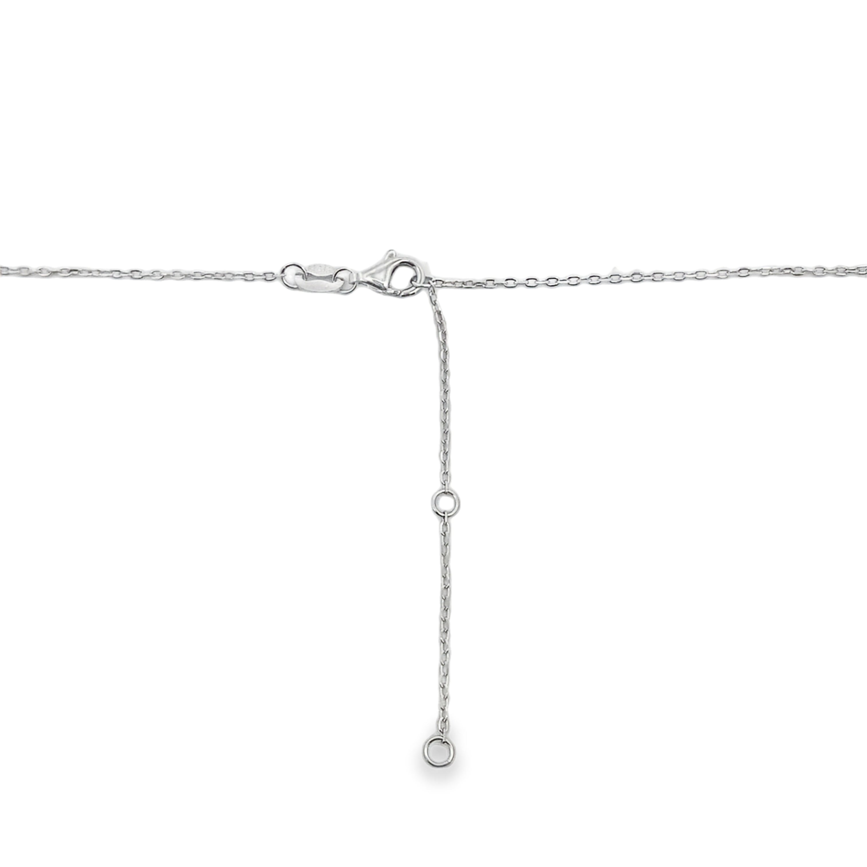 Genuine .50ct Lab Grown Diamond Pendant Sterling Silver