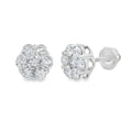 1.39ct Lab Grown Diamond Earrings Sterling Silver