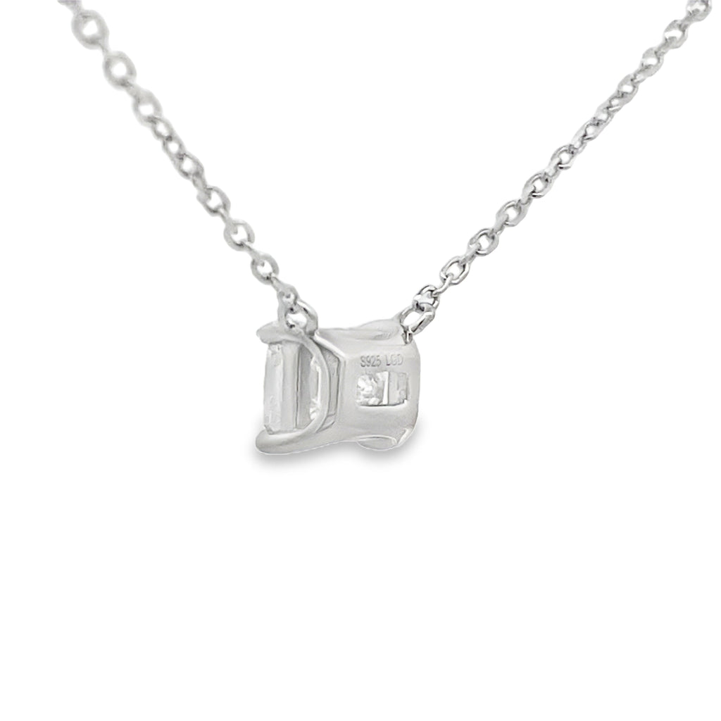 1.00ct Lab Grown Diamond Pendant Sterling Silver