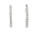 1.53ct Diamond Hoop Earrings 10KT White Gold