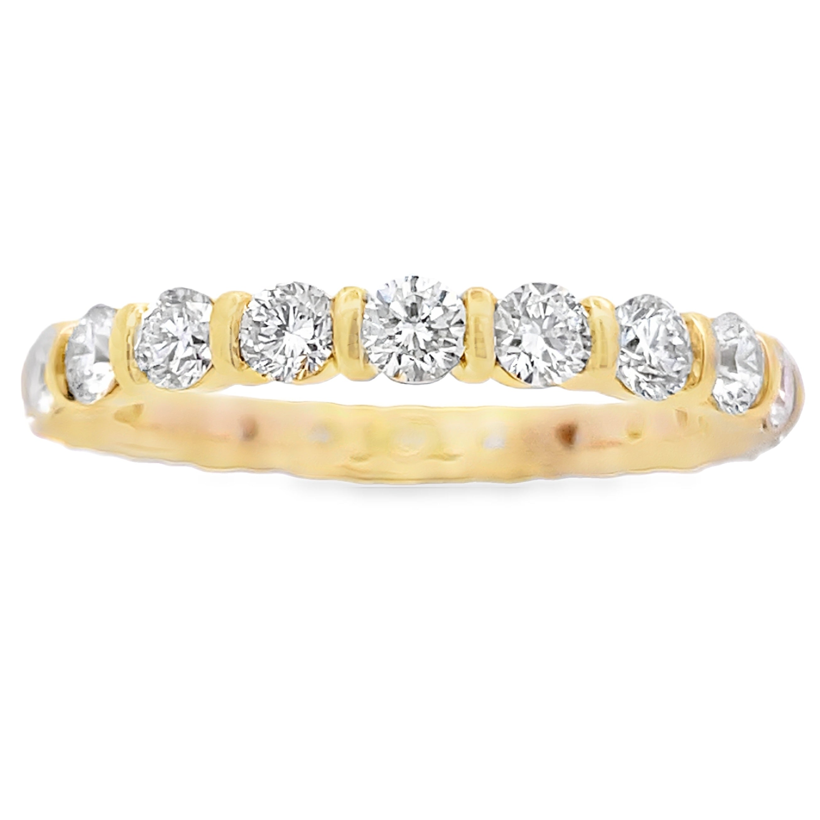Lab Grown Diamond Wedding Band Ring 14KT Yellow Gold