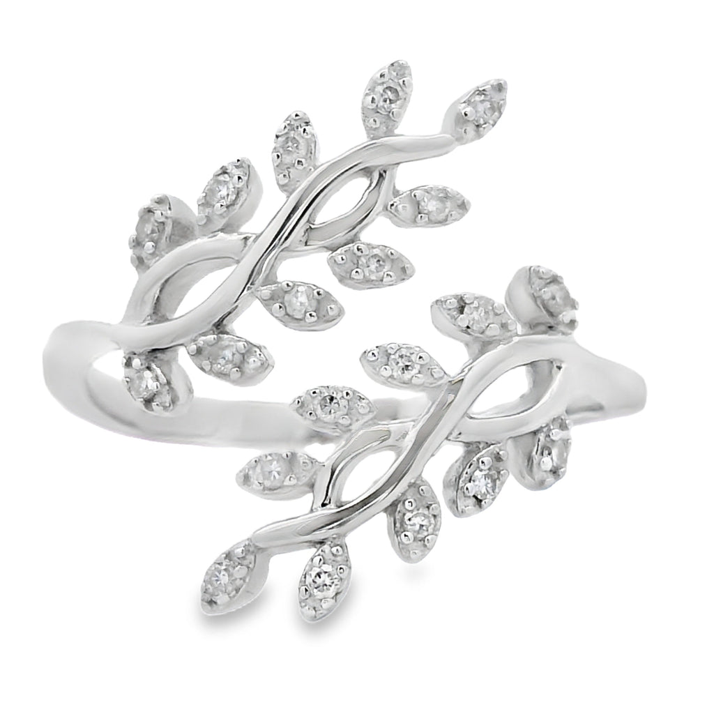.10ct Diamond Ring Sterling Silver