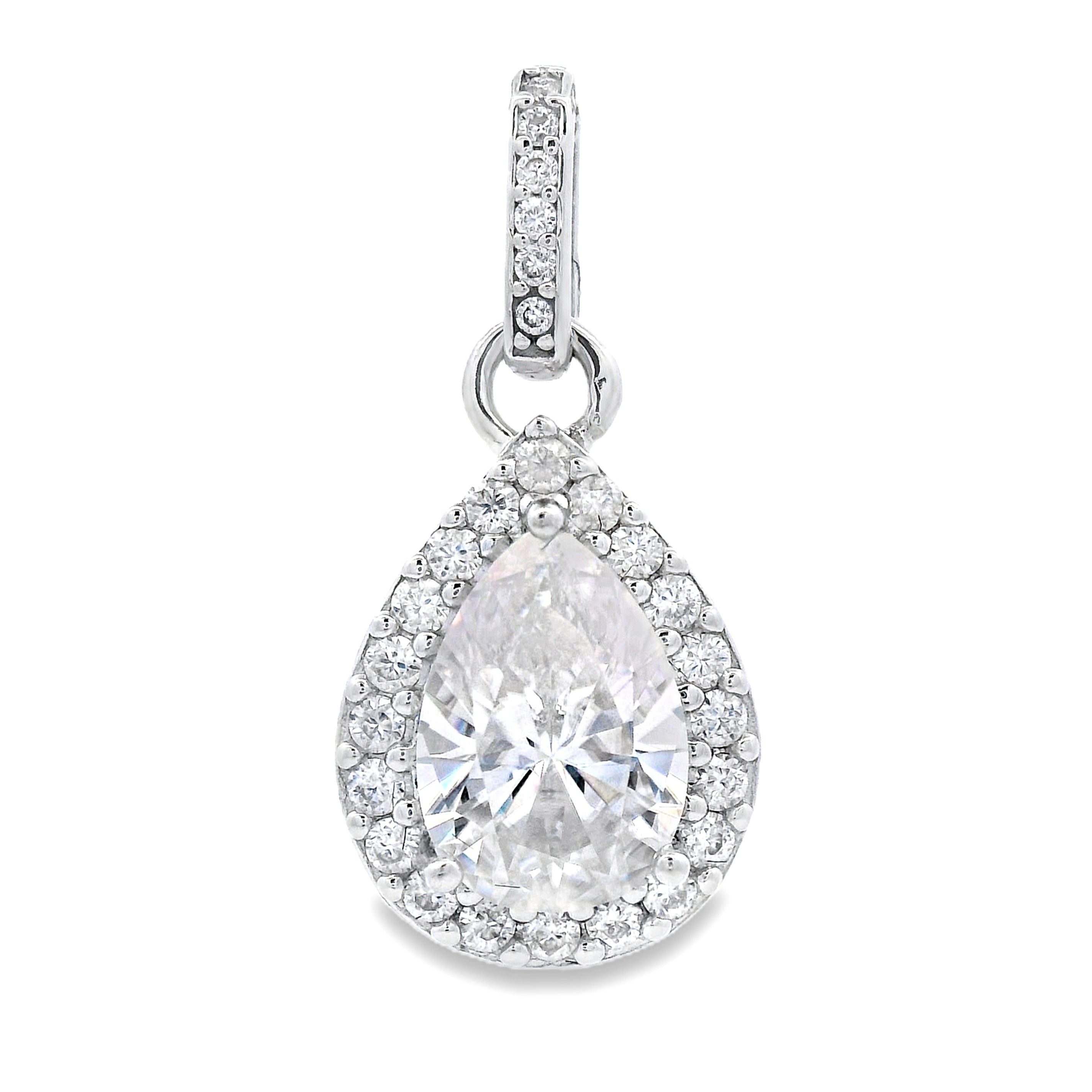 4.23ct Moissanite Fashion Pendants Sterling Silver