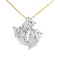 Lab Grown Diamond Fashion Pendants 14KT Yellow Gold