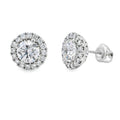 2.00ct Lab Grown Diamond Stud Earrings 10KT White Gold
