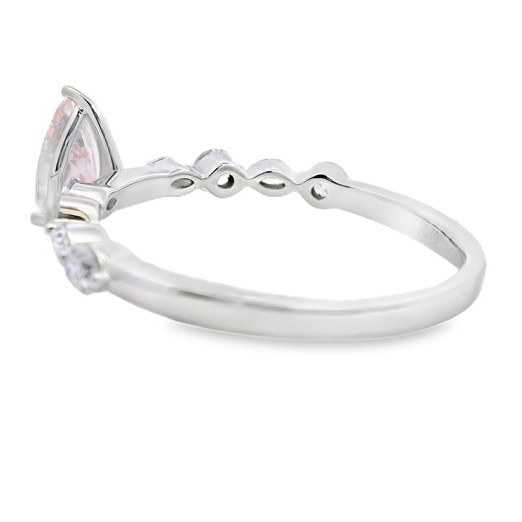 1.00ct Lab Grown Diamond Eng Only 14KT White Gold