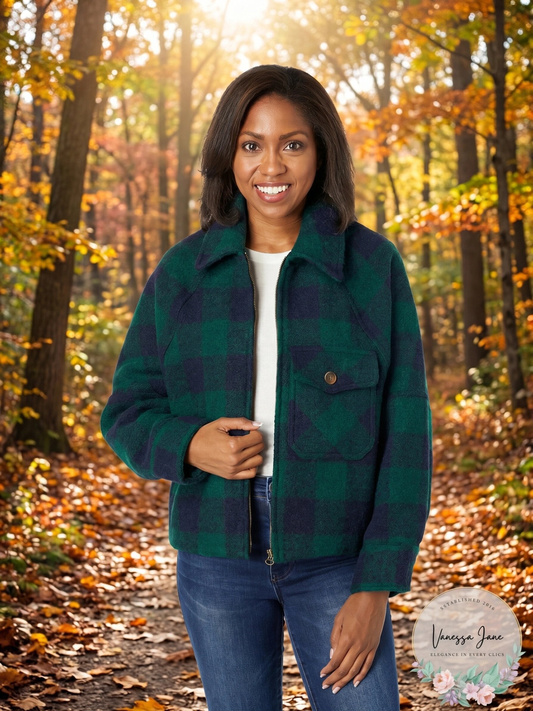 Lucky Brand Women’s Plaid Jacket, Size Medium