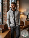 International Concepts Mens Zip-Front Cardigan