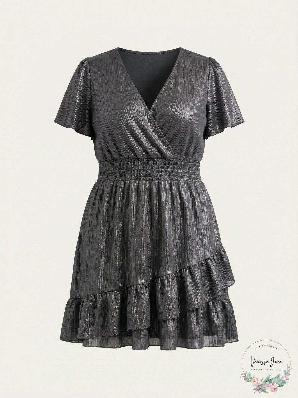 Michael Michael Kors Ruffled Faux-Wrap Dress