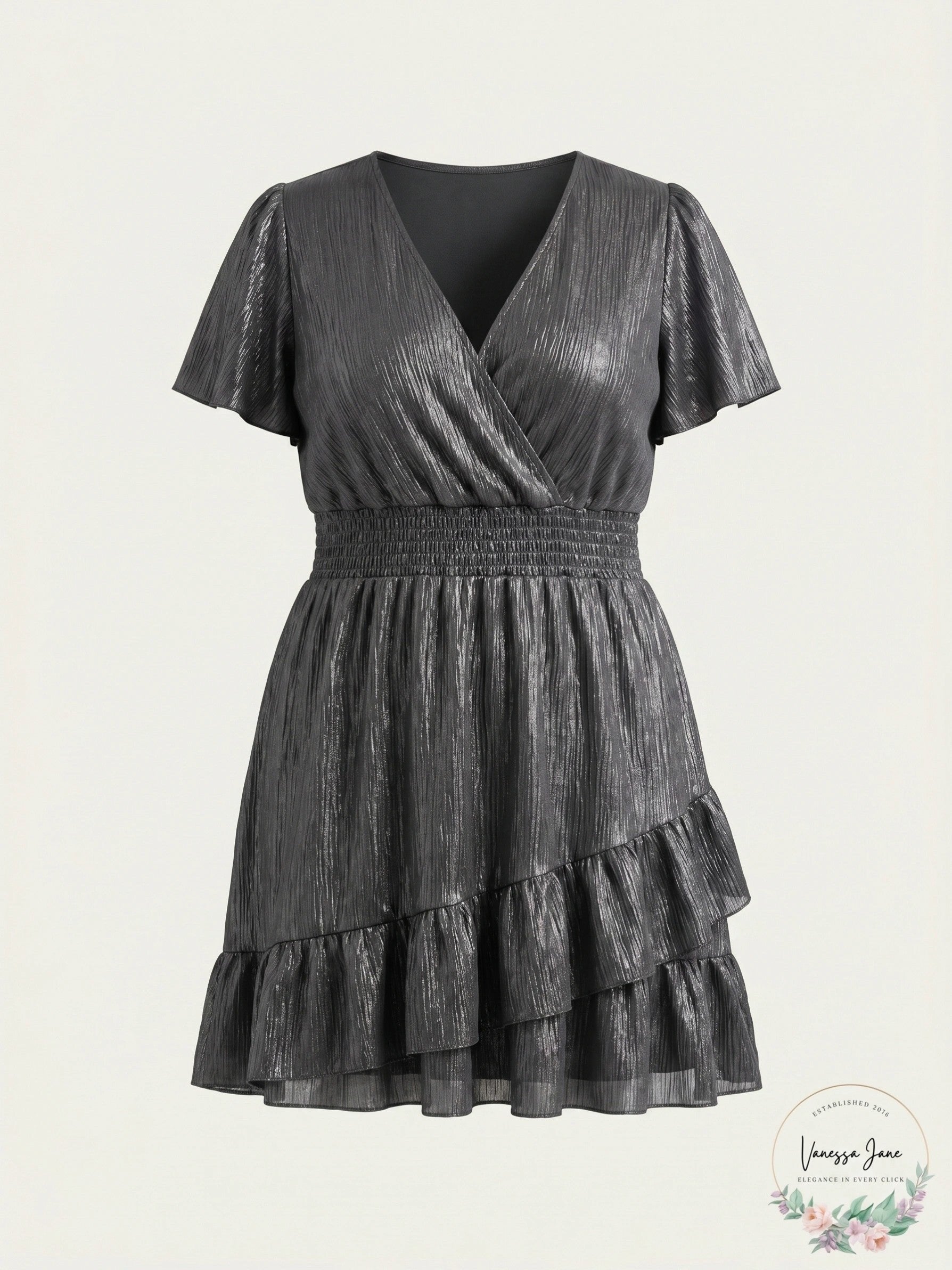 Michael Michael Kors Ruffled Faux-Wrap Dress