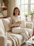 Lauren Ralph Lauren Slim-Fit Turtleneck Top – Farro Heather, Size Large