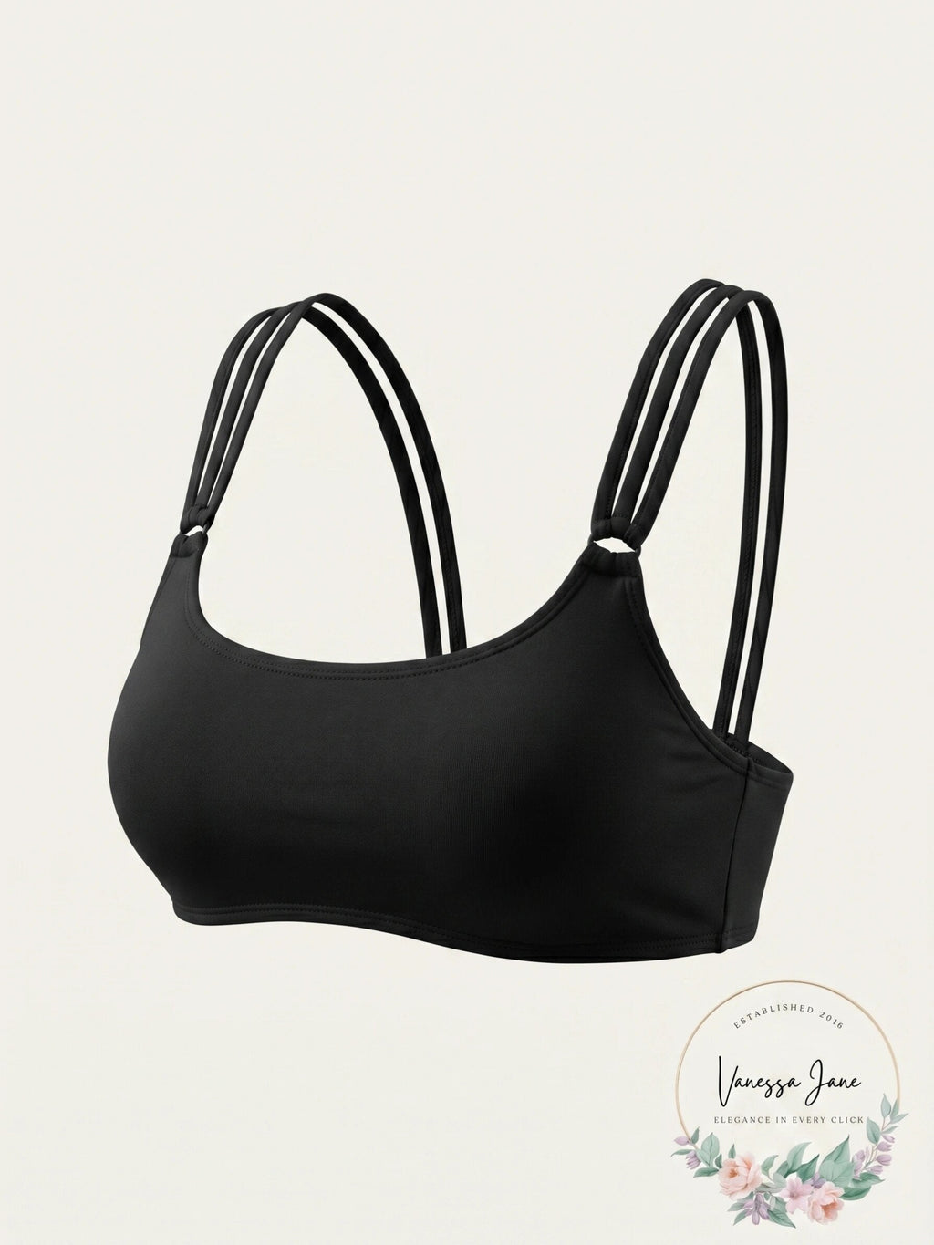 California Waves Juniors Ribbed Back Bralette Top, Size Small