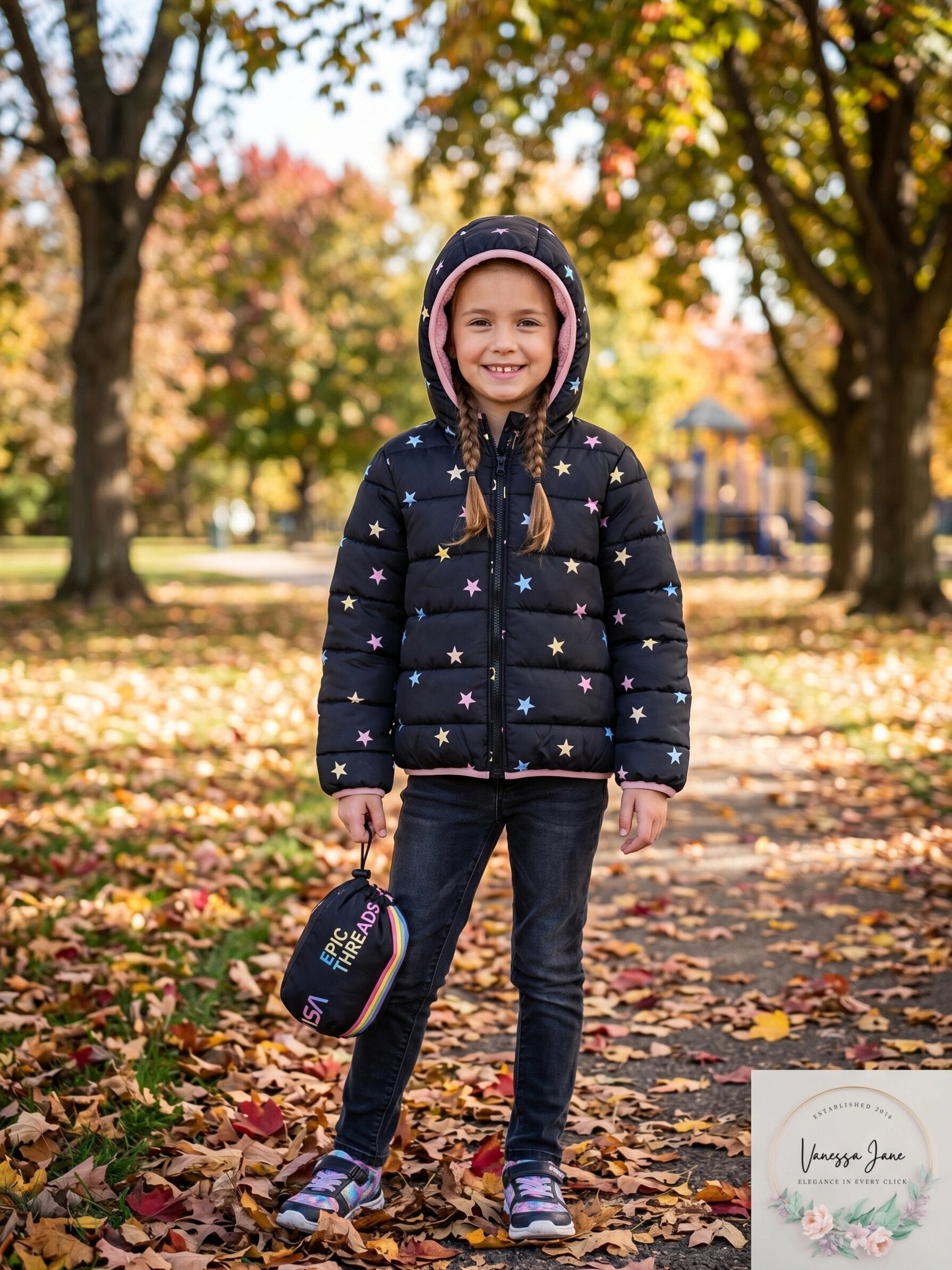 Epic Threads Little Kids Water-Resistant Packable Pals Jacket