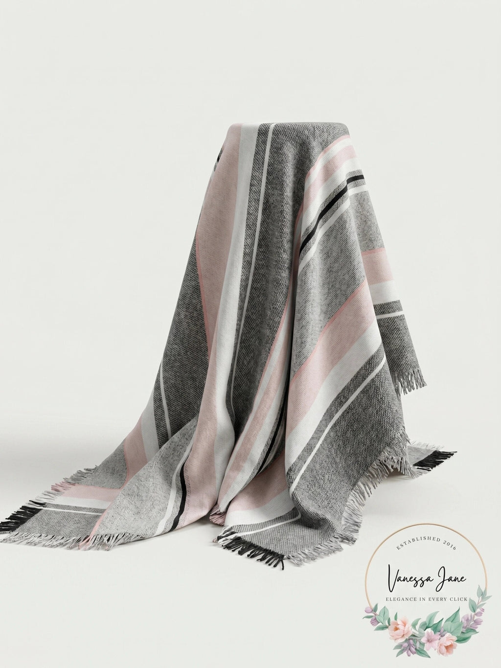 Steve Madden Sparkle Striped Travel Wrap & Scarf