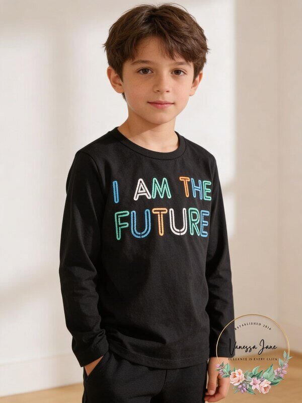 First Impressions Boys Long Sleeve Print T-Shirt