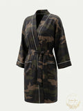 Generation Love Lesley Camo Robe, Size Small