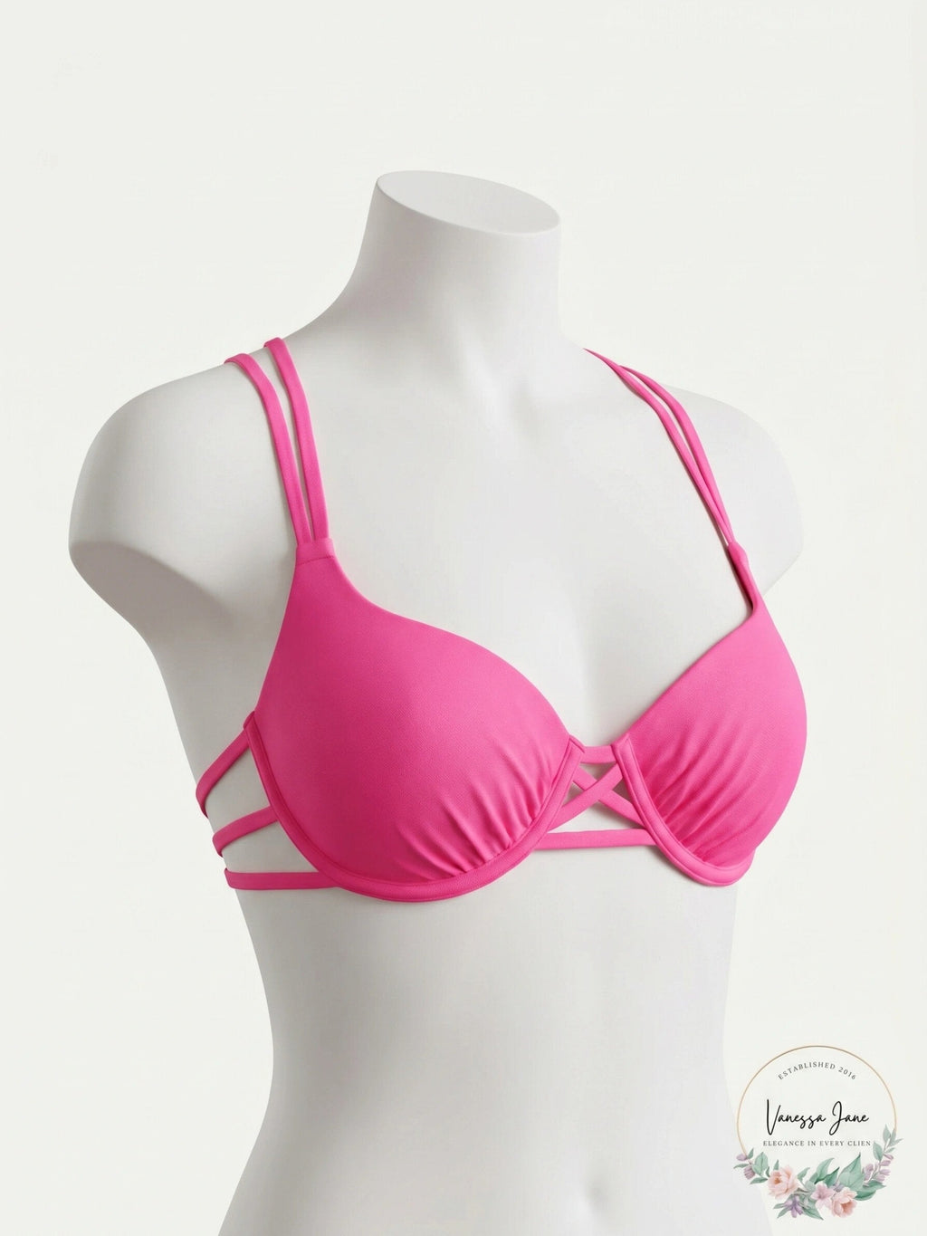 Sundazed Womens Harper Bra-Sized Underwire Cross-Back Strappy Top