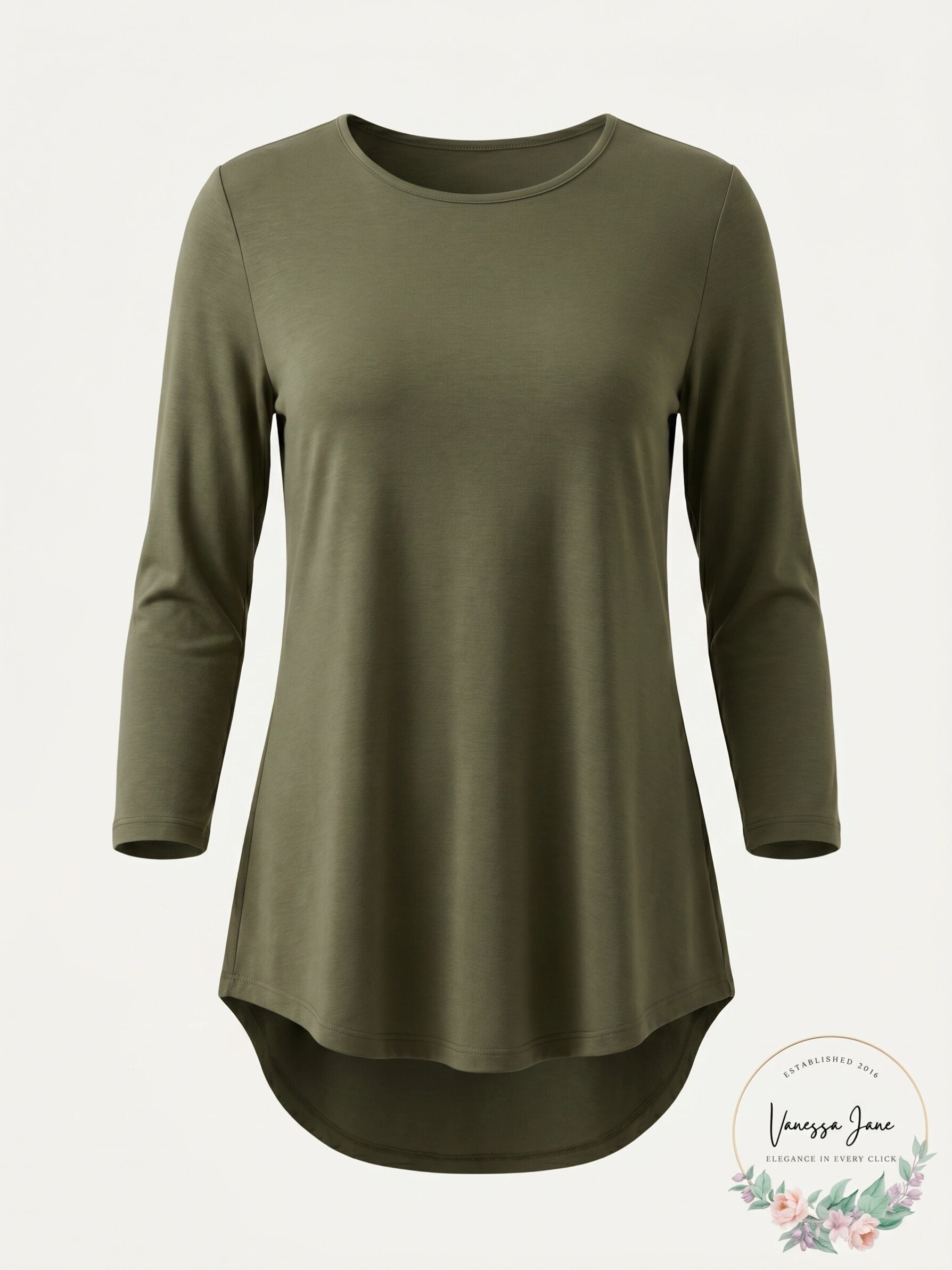 JM Collection Petite Scoop-Neck Top, Size PS