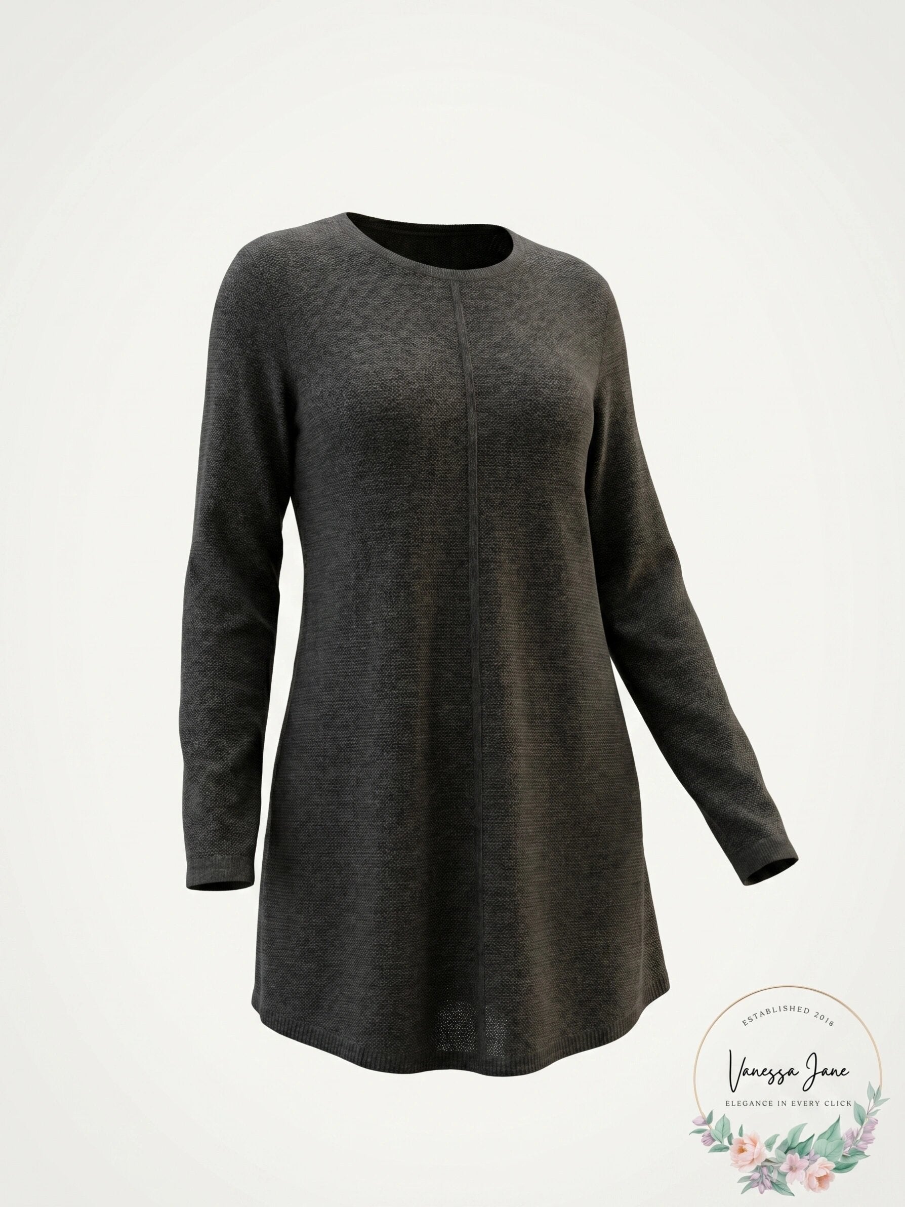 Style and Co Petite Mixed-Stitch Tunic Sweater, Size PM