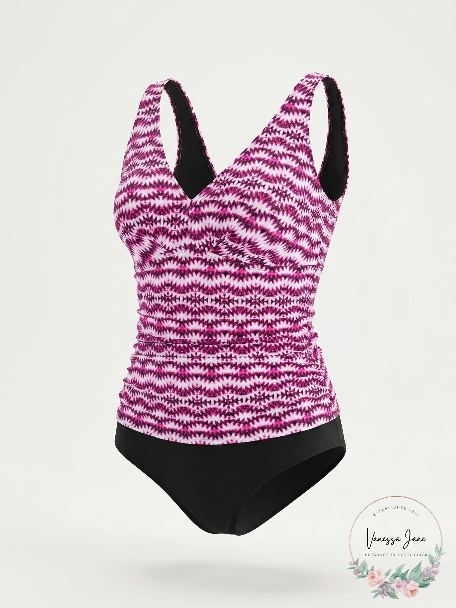 Swim Solutions Spring Play One-Piece Swimsuit , Size 10