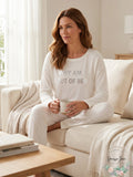 Jenni by Jennifer Moore Why Am I Out Of Bed Cotton Graphic Top Medium