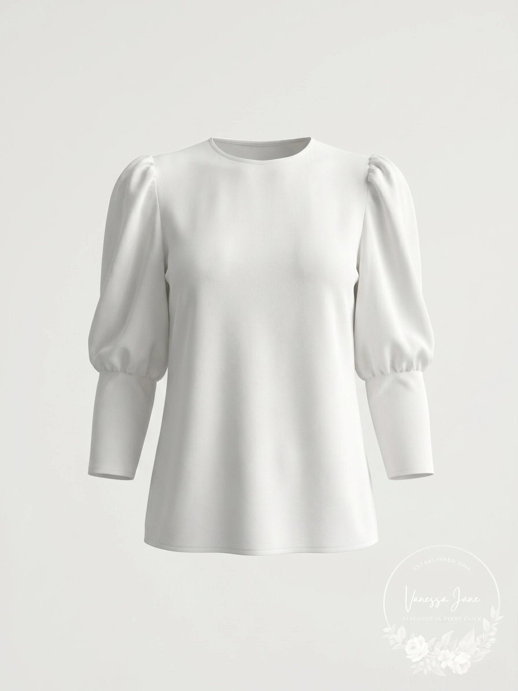 Aqua Bishop Sleeve Top, Size Medium