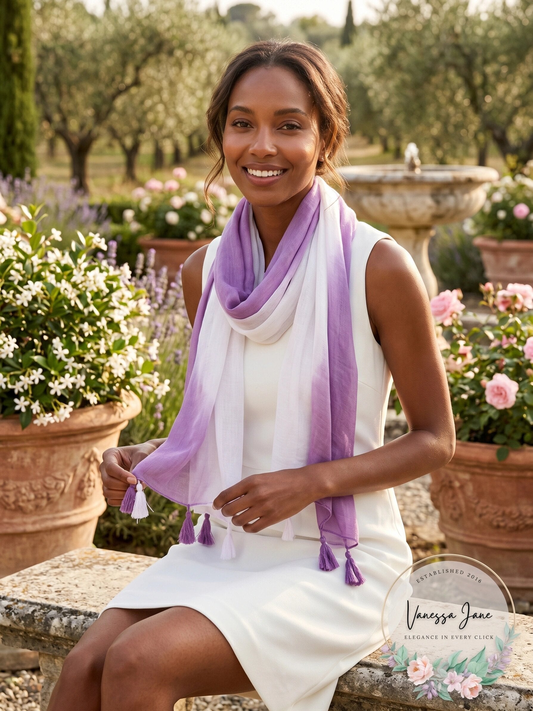 I.n.c. Ombre Tissue-Weight Wrap, O/S-Lavender