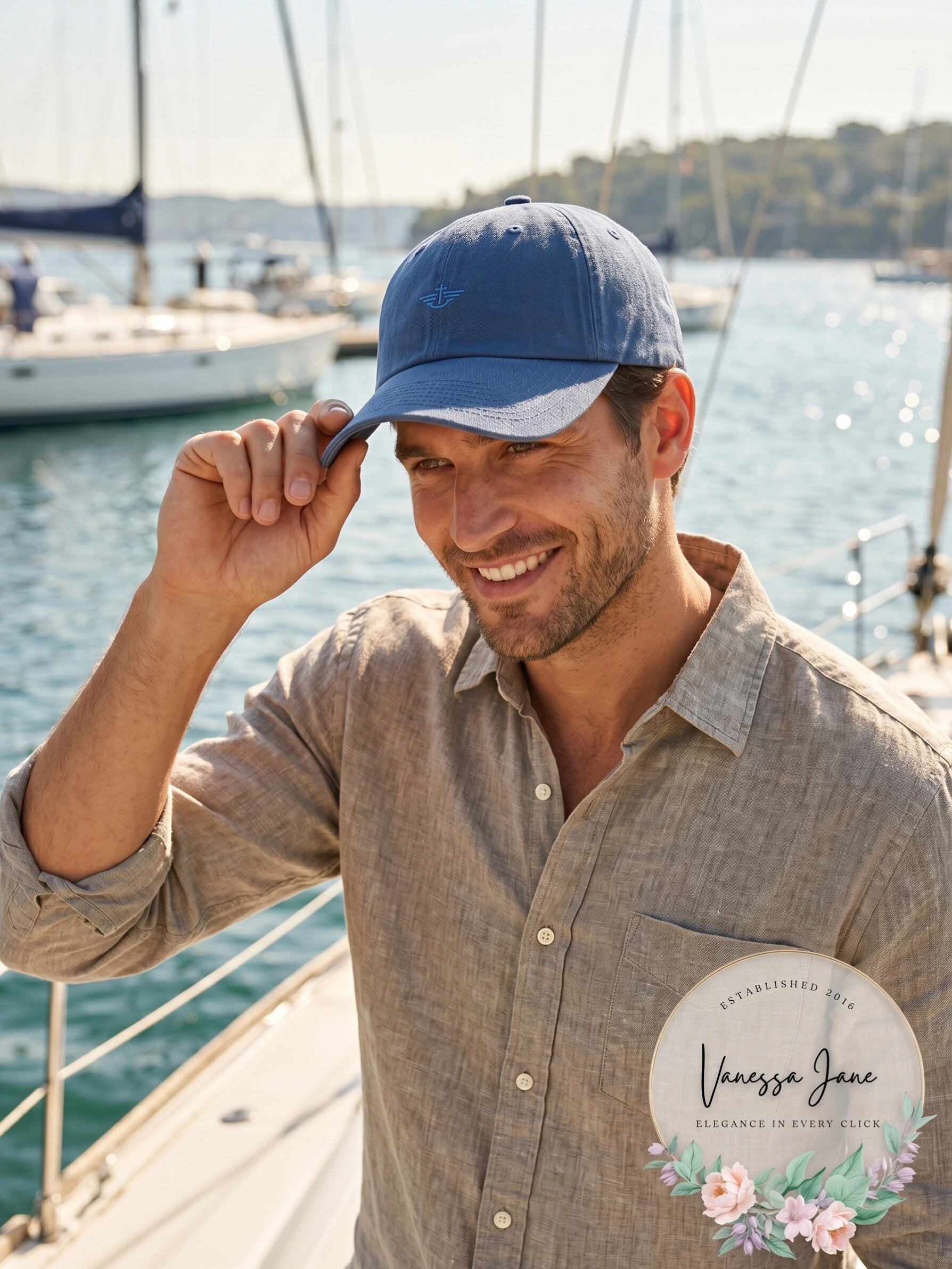 Dockers Men's Classic Baseball Dad Hat with Logo Adjustable Size