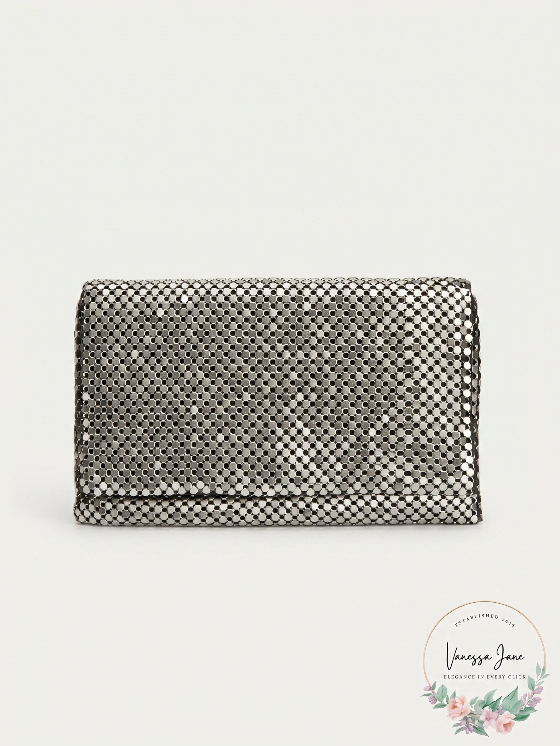 INC International Concepts I.N.C. Luhli Mesh Ring Clutch