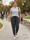 Ideology Womens Plus Velvet Sides Athletic Jogger Sweatpants
