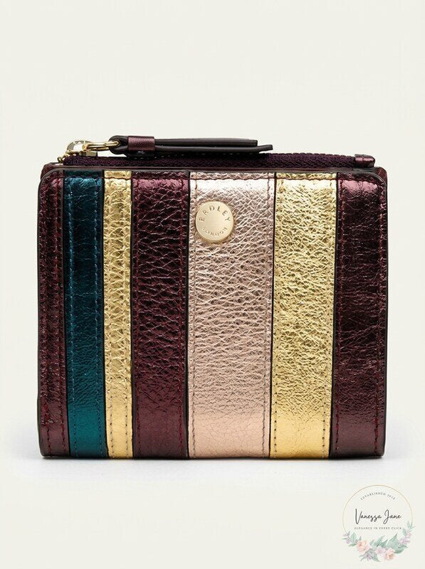 Radley London Womens Clifton Leather Metallic Bifold Wallet