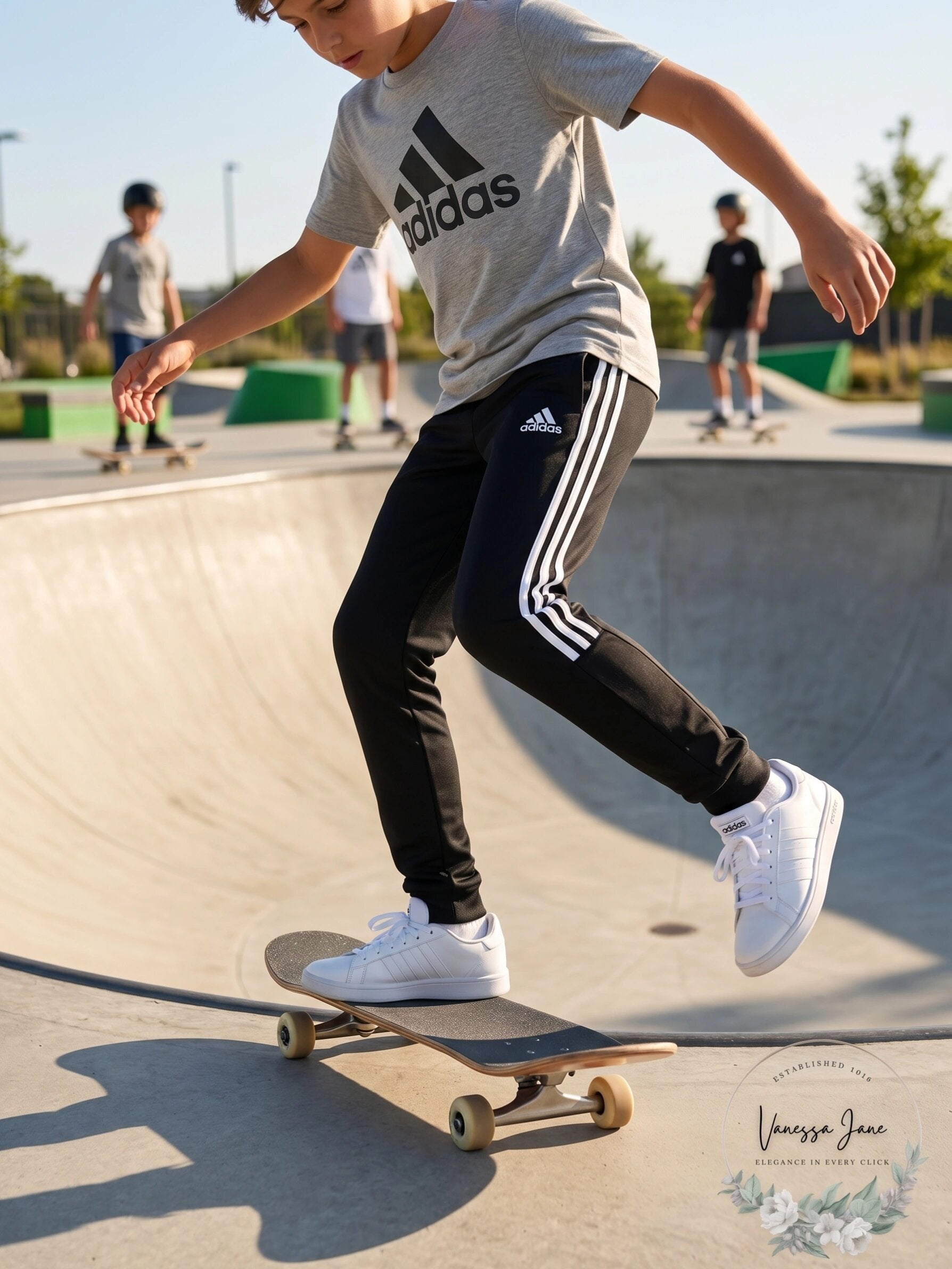 Adidas Big Boys Core 3-Stripes Joggers