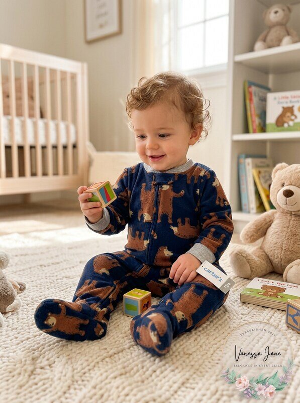 Carter's Baby Boys Fleece Footed Pajamas