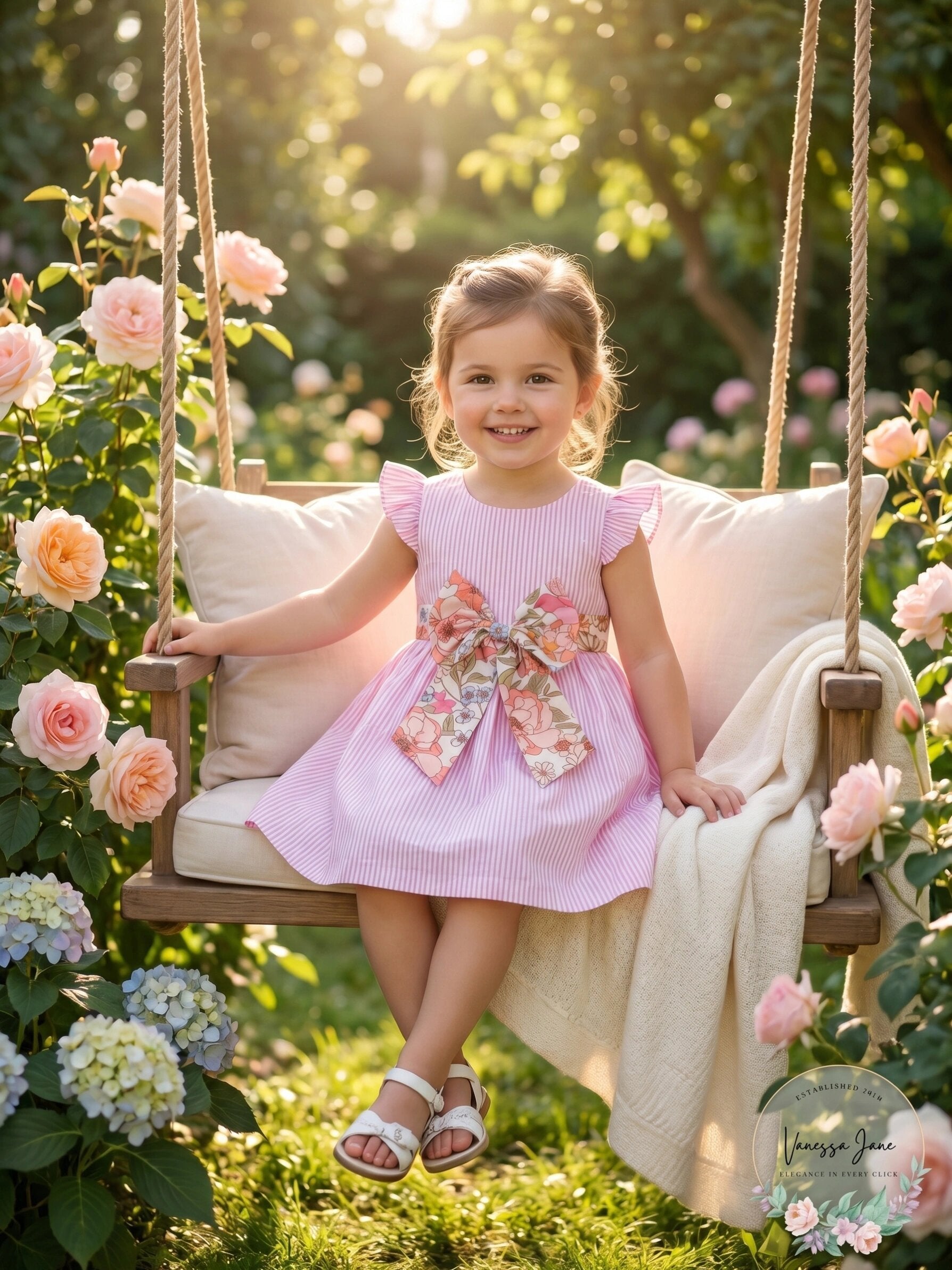 Rare Editions Baby Girls Lurex Seersucker Flutter Sleeve Dress,Pink, 3-6Months
