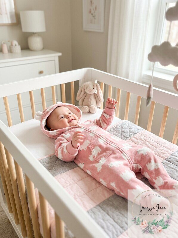 Carter's Baby Girls Hooded Faux-Fur-Trim Fleece Coverall, 3 Months