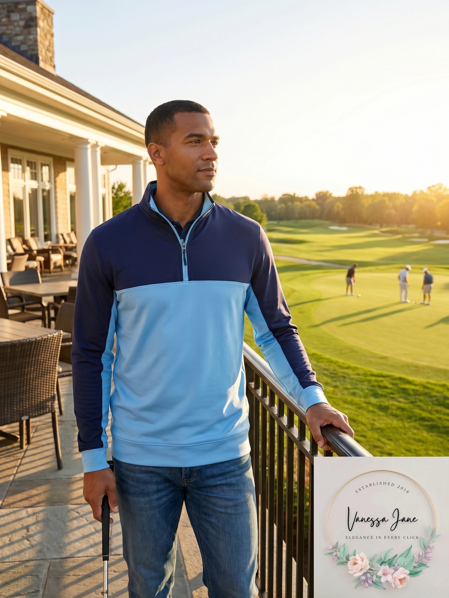 Club Room Mens Colorblocked 1/4-Zip Fleece Sweatshirt