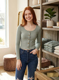 Hippie Rose Juniors Pointelle Crop Top