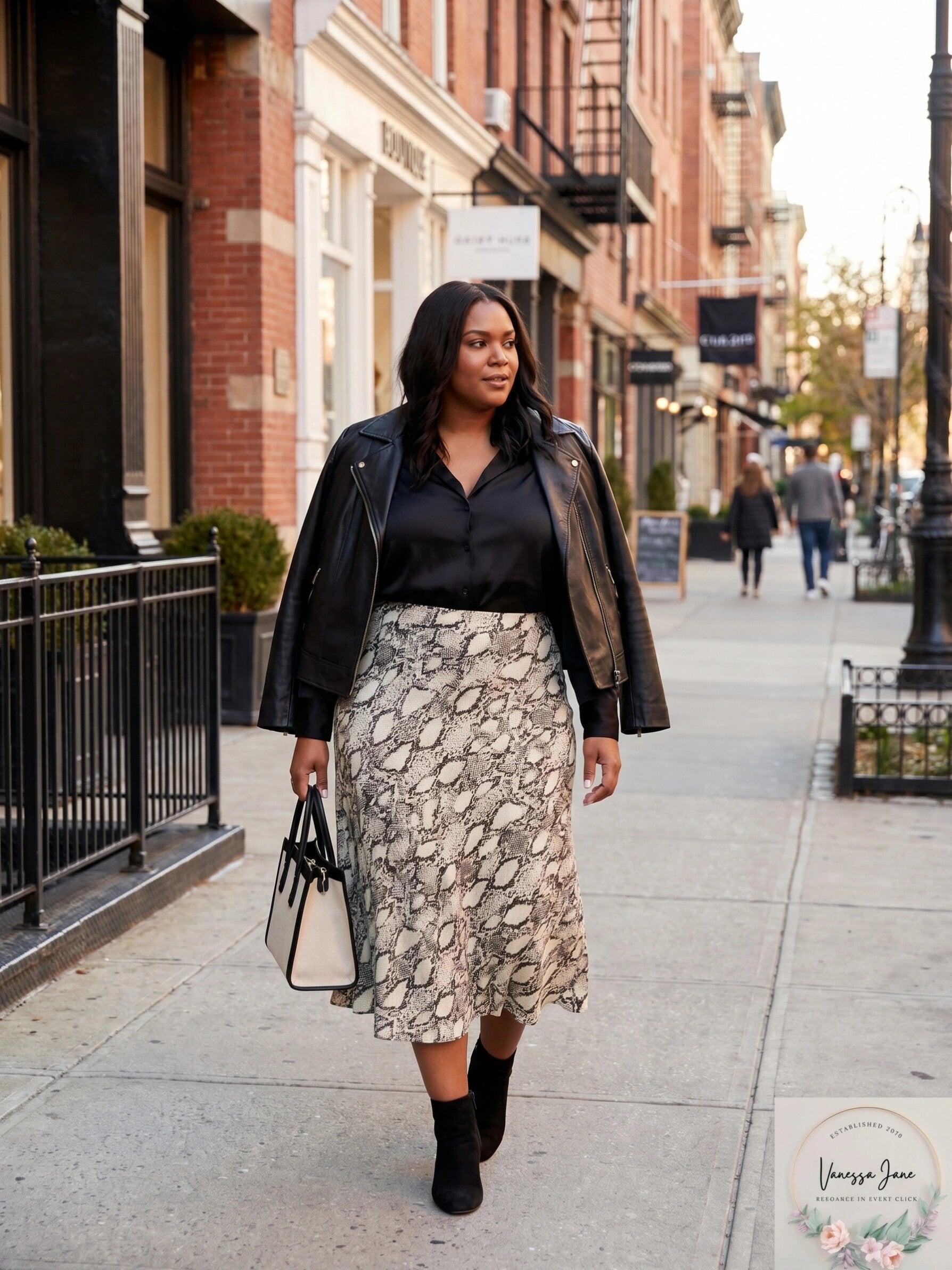 Bar III Womens Plus Snake Print Midi Skirt, Size 3X