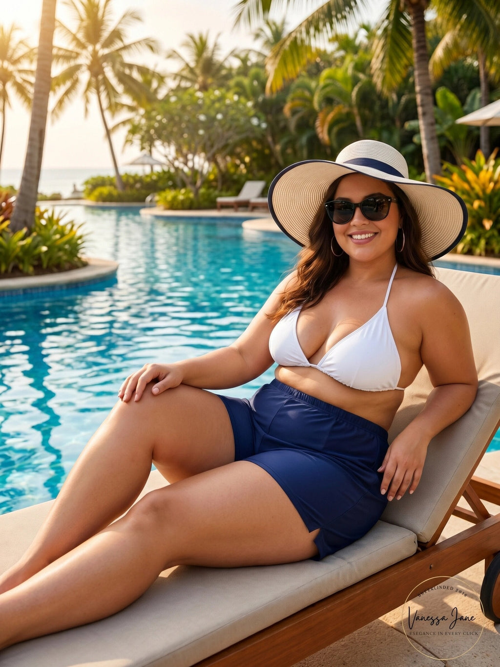 Island Escape Plus Size Board Shorts