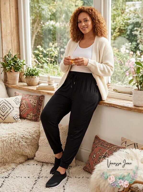 Ideology Womens Plus Velvet Sides Athletic Jogger Sweatpants