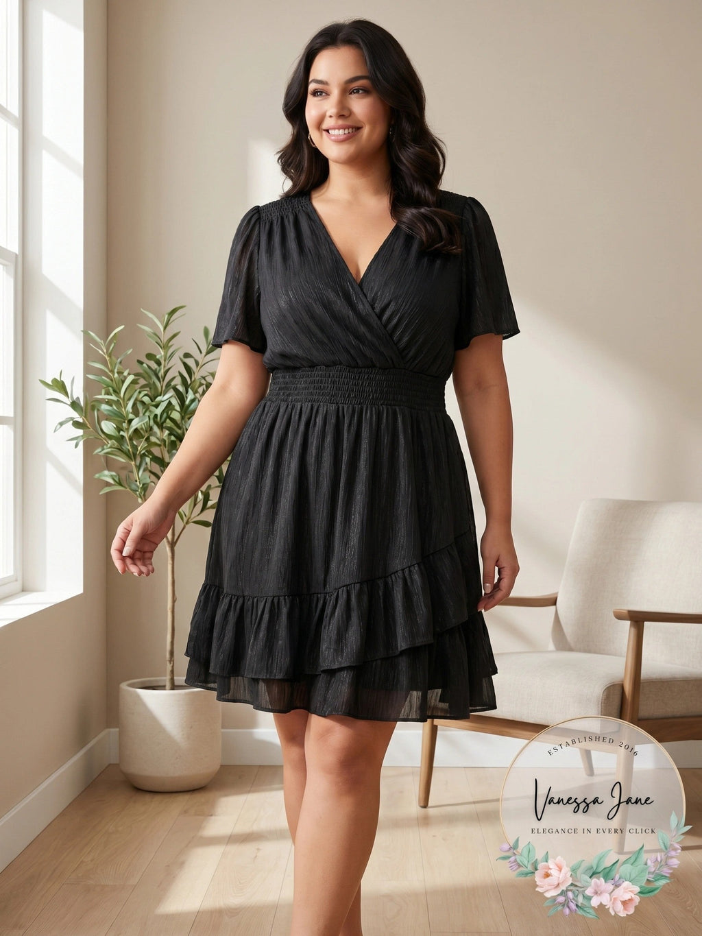 Michael Michael Kors Ruffled Faux-Wrap Dress