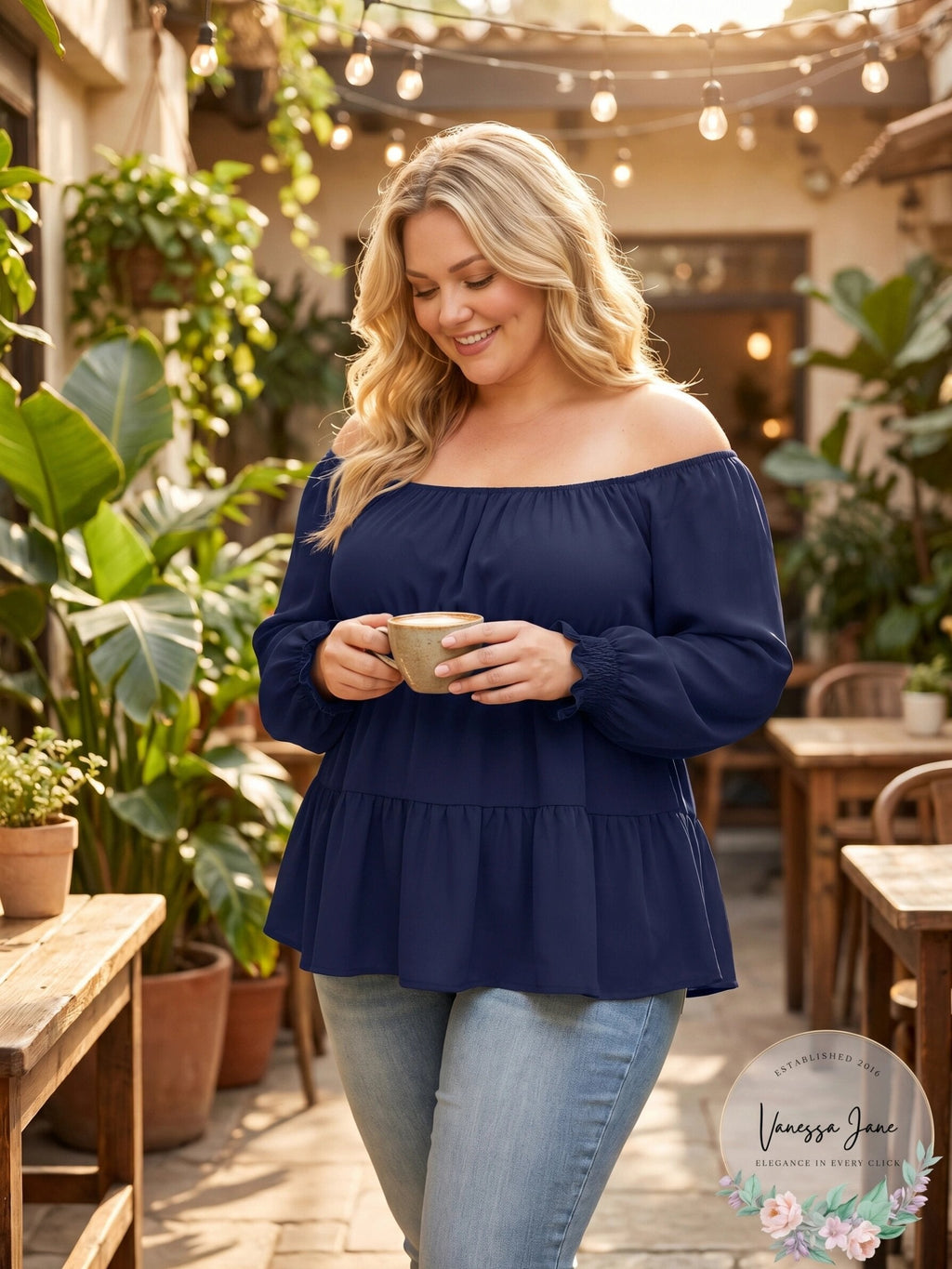 Kiss and Tell Trendy Plus Size Tiered Smocked-Cuff Top, Size 3X