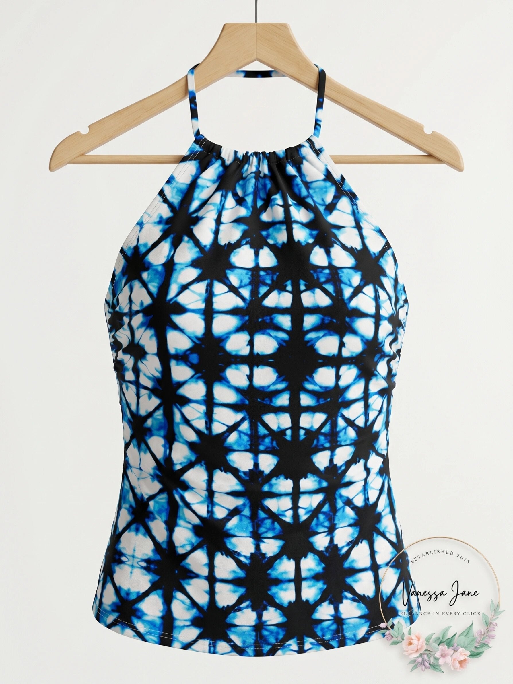 Tommy Hilfiger Womens Printed Tankini Top