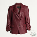 Kobi Halper Leather Caden Blazer, Size Large