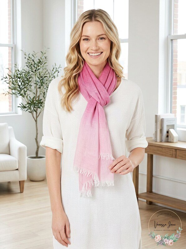 Calvin Klein chambray woven scarf