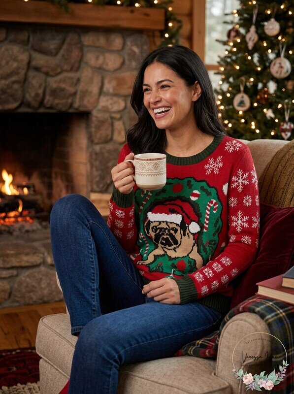 Ugly Christmas Sweater Company Womens Assorted Pullover Xmas Sweater,Size XL