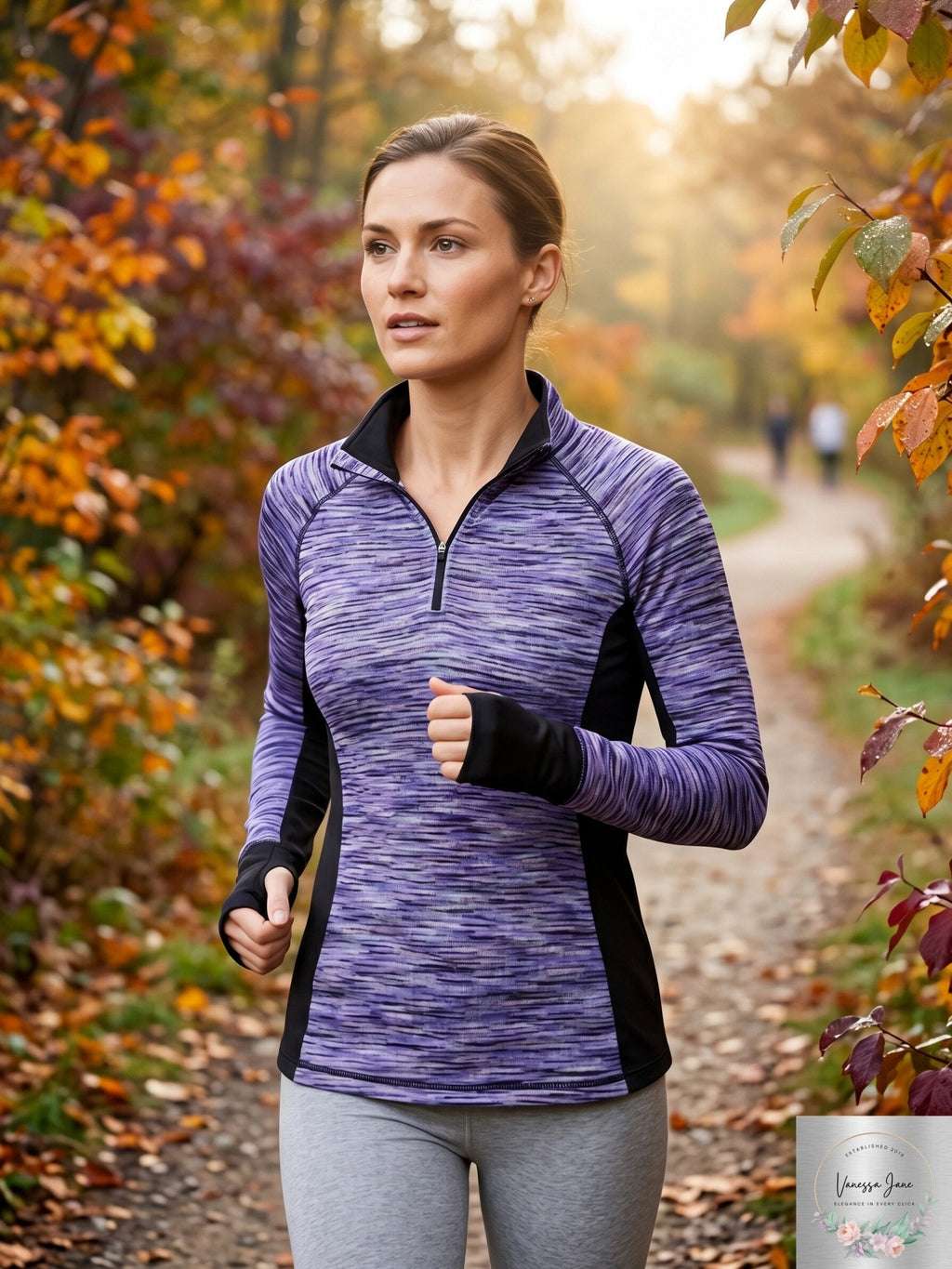 Ideology Women's Brushed Space-Dyed Half-Zip Top, Small