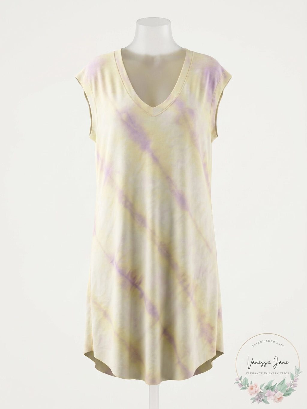 Free People Breezy Point Tie-Dye Tunic - Lilac, Size XS