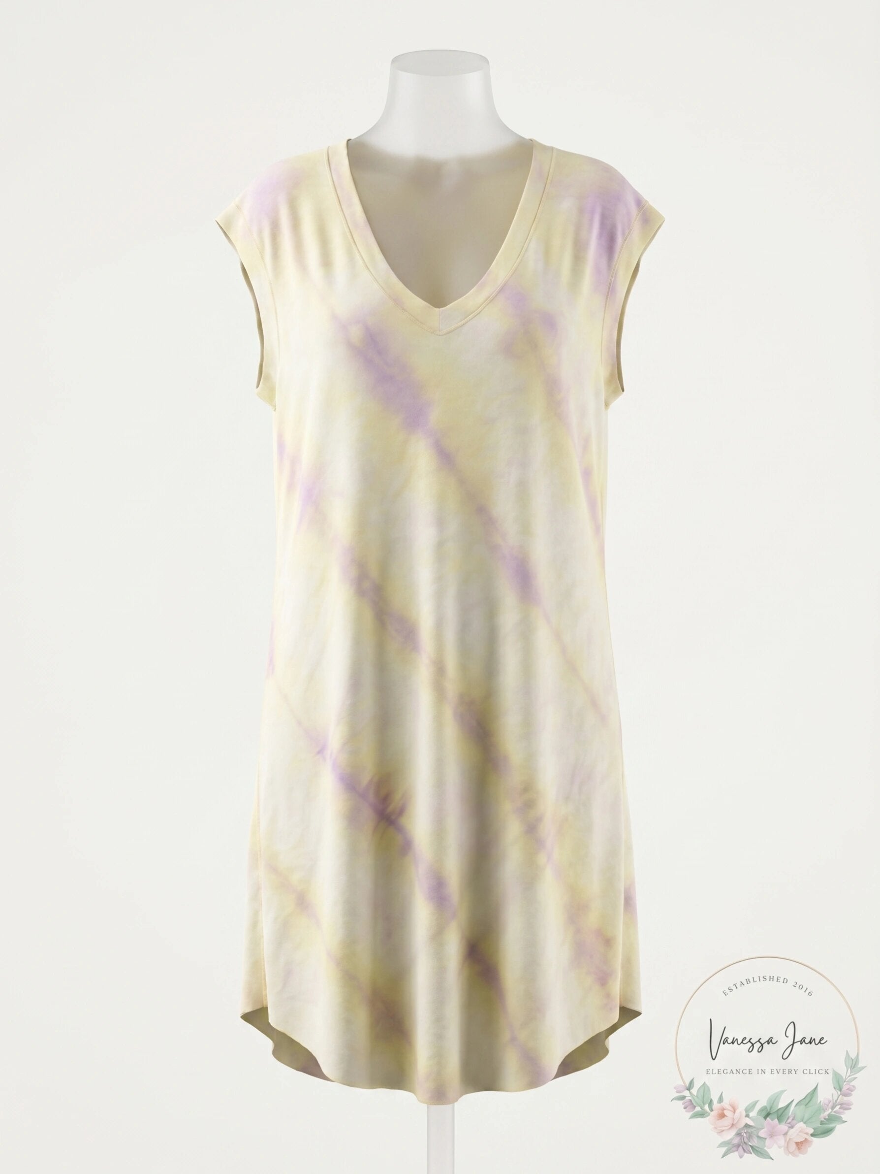 Free People Breezy Point Tie-Dye Tunic - Lilac, Size XS